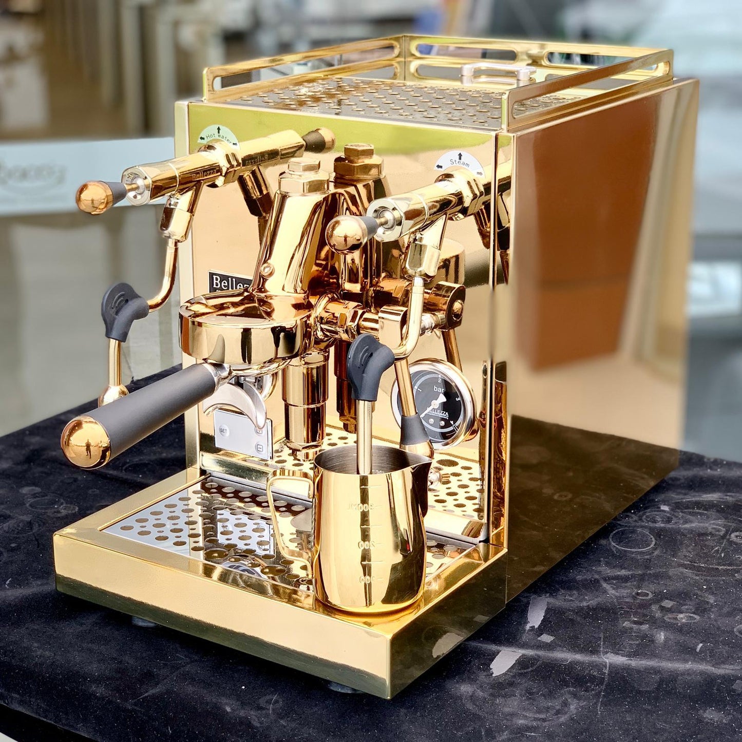 Bellezza Espresso Inizio Rotary 24 Carat Gold