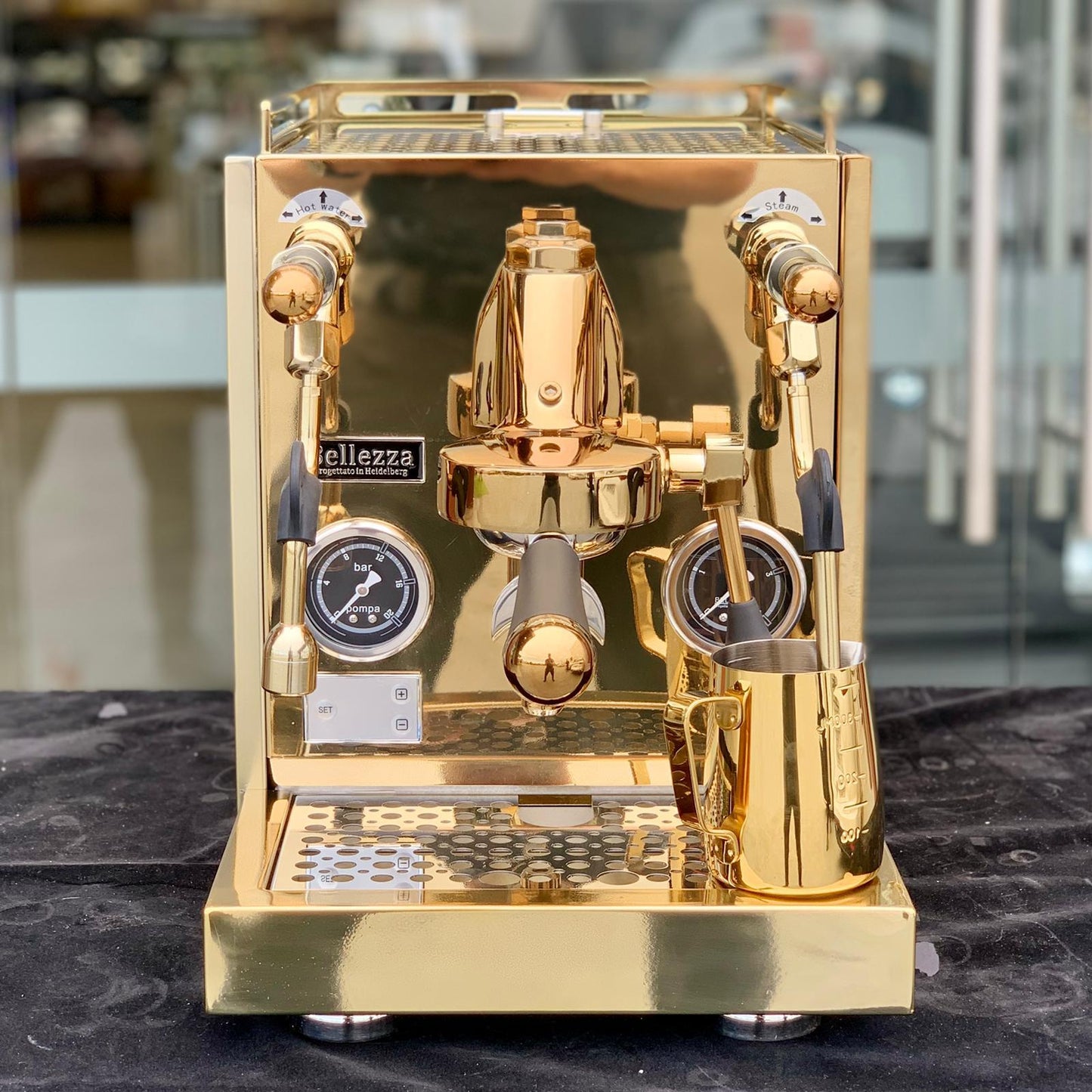 Bellezza Espresso Inizio Rotary 24 Carat Gold