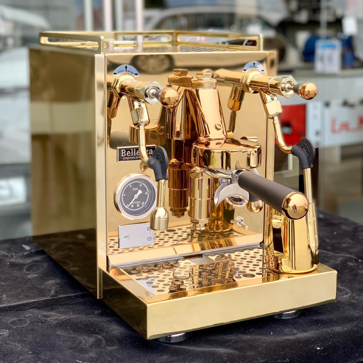 Bellezza Espresso Inizio Rotary 24 Carat Gold